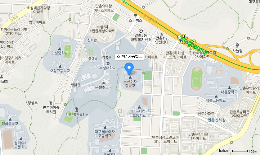 학교 찾아오시는 길 지도